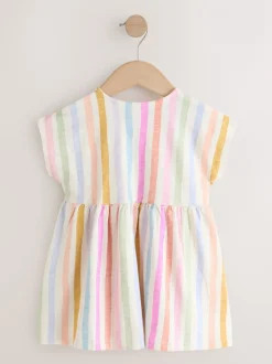 Jurken|Jurken|Next - Jersey Dress (3mths-7yrs) Regenboogstrepen
