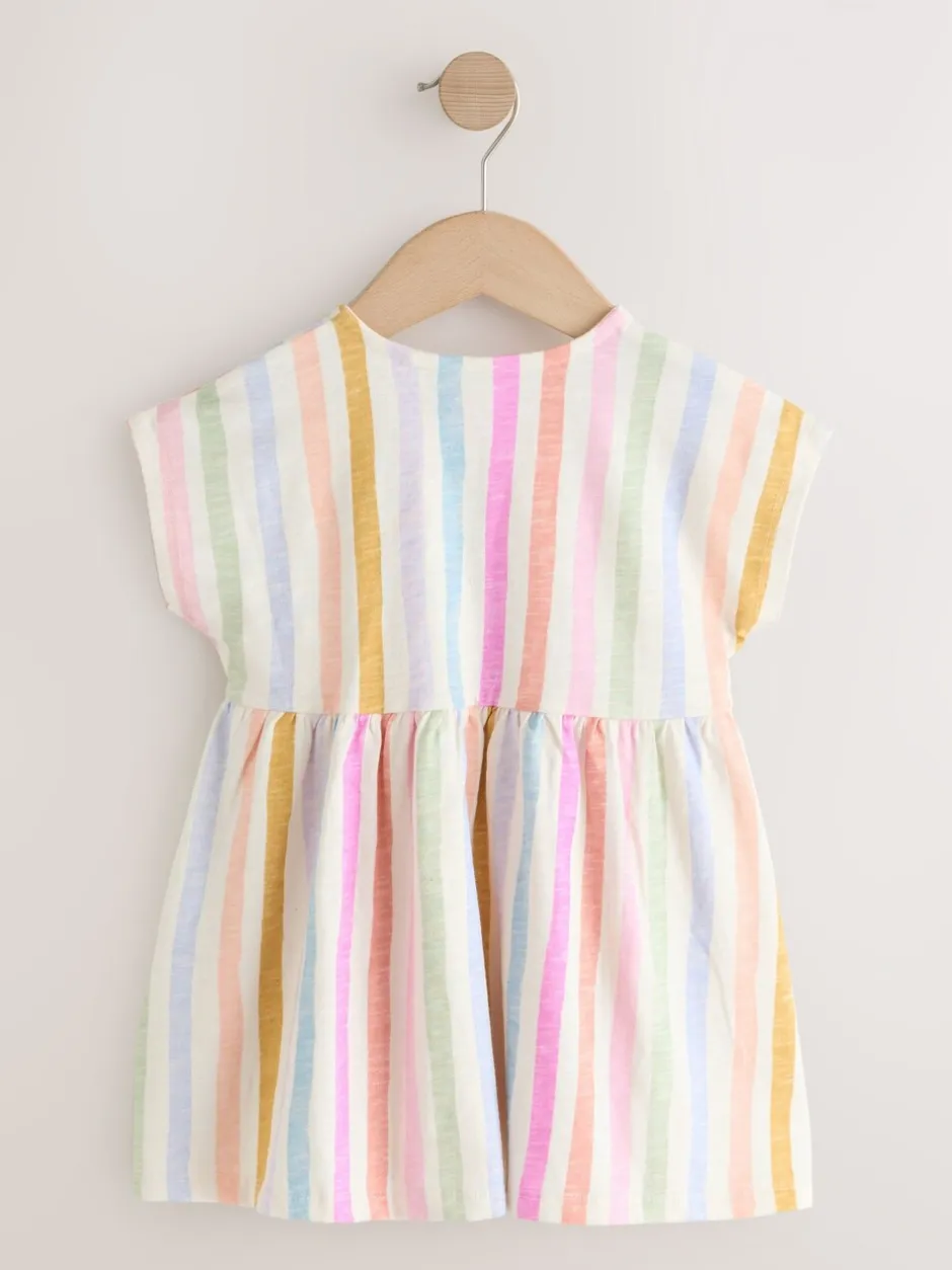 Jurken|Jurken|Next - Jersey Dress (3mths-7yrs) Regenboogstrepen