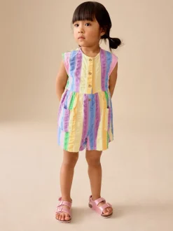 Jumpsuits En Playsuits|Next - Sleeveless Playsuit (3mths-7yrs) Regenboogstrepen