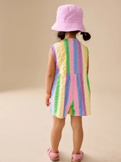 Jumpsuits En Playsuits|Next - Sleeveless Playsuit (3mths-7yrs) Regenboogstrepen