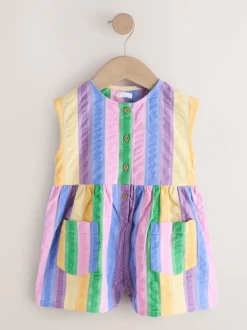 Jumpsuits En Playsuits|Next - Sleeveless Playsuit (3mths-7yrs) Regenboogstrepen