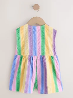 Jumpsuits En Playsuits|Next - Sleeveless Playsuit (3mths-7yrs) Regenboogstrepen