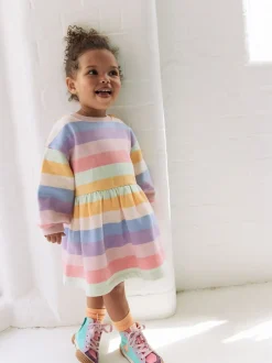 Truien En Breisels|Jurken|Next Regenboogstrepen - Sweaterjurk (3 mnd-7 jr)