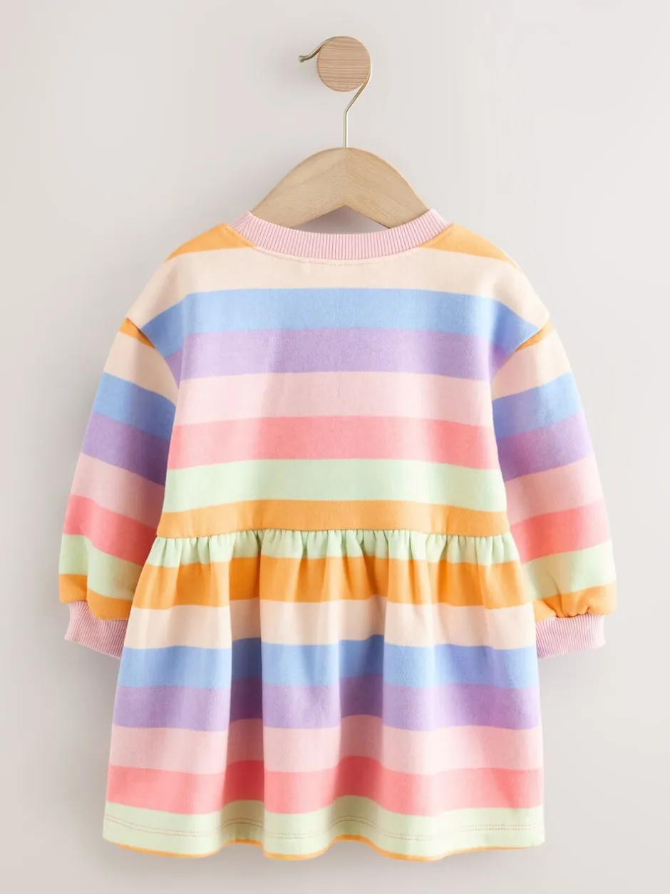 Truien En Breisels|Jurken|Next Regenboogstrepen - Sweaterjurk (3 mnd-7 jr)