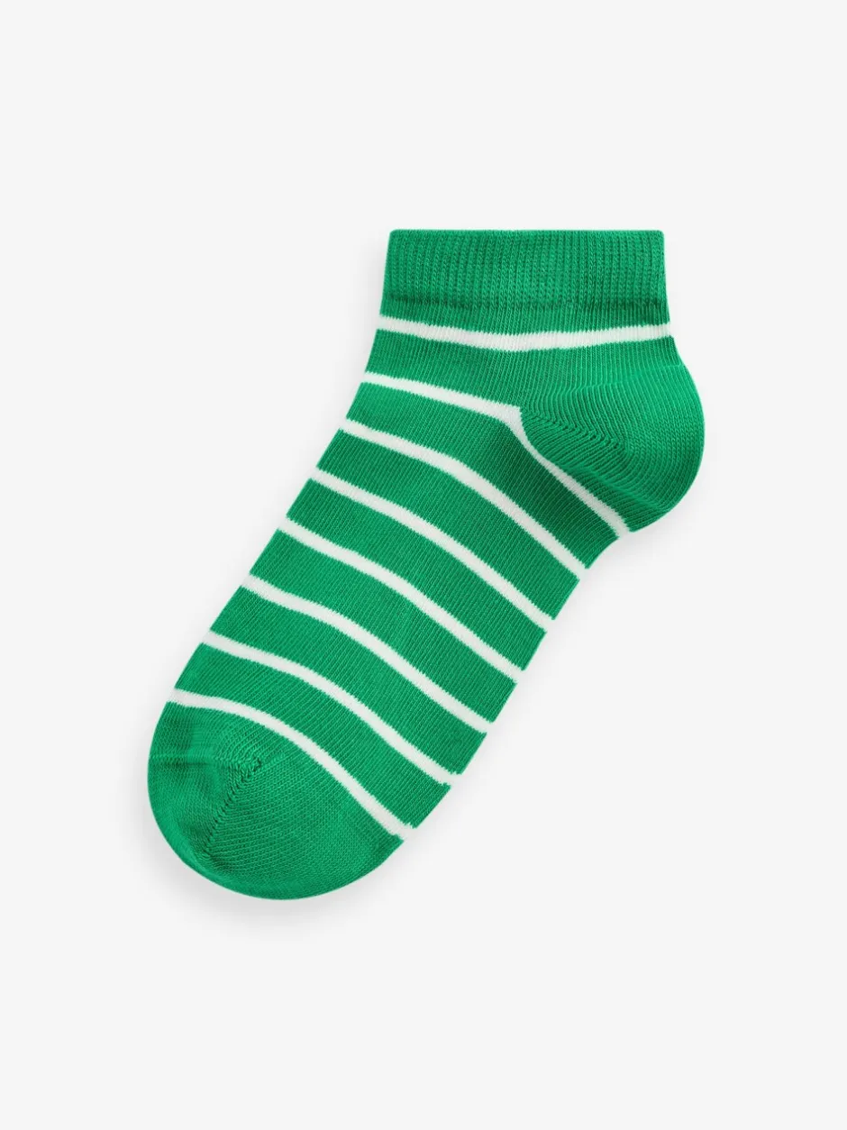 Sokken En Panty's|Sokken|Next Regenboogstrepen - Verpakking van 7 paar sneakersokken met hoog aandeel katoen