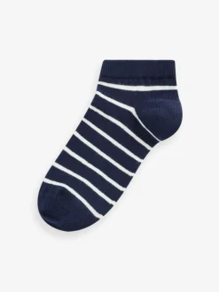 Sokken En Panty's|Sokken|Next Regenboogstrepen - Verpakking van 7 paar sneakersokken met hoog aandeel katoen