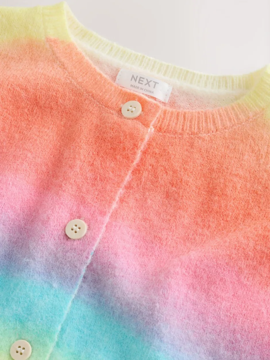 Gebreide Kleding|Next - Vest met knopen (3-16jr) Regenboogstrepen