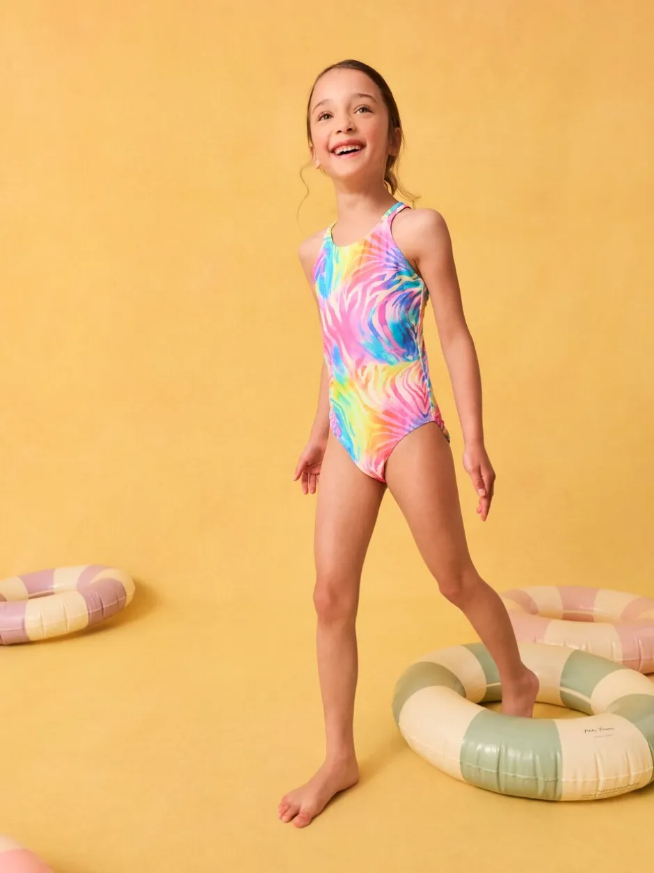 Badkleding|Badkleding*Next Regenboogzebra - Badpak met dubbele bandjes (3-16jr)