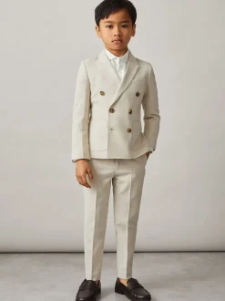Kostuums En Herenvesten|Reiss Belmont J Double-Breasted Textured Blazer With Wool
