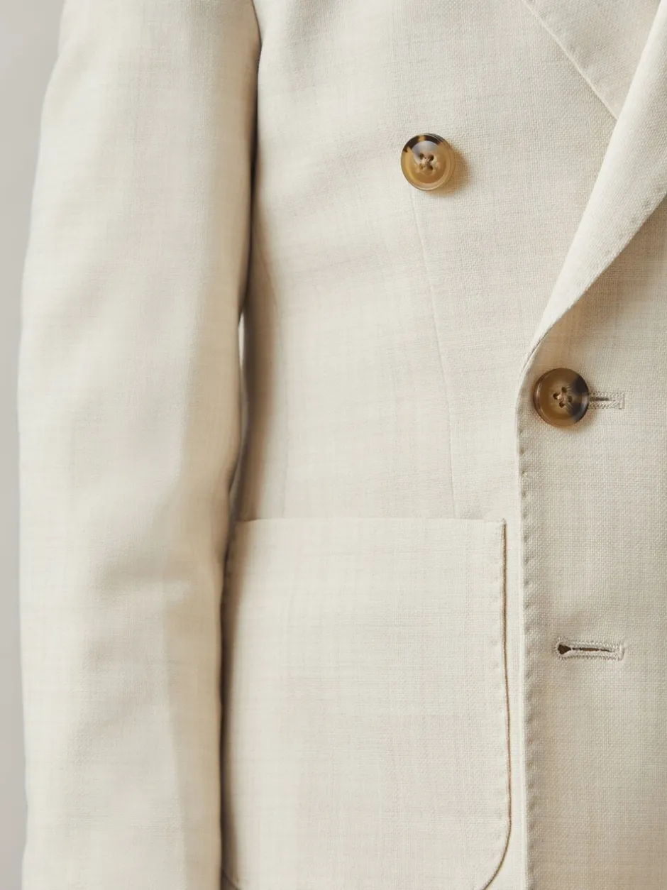 Gelegenheidskleding|Kostuums En Herenvesten|Reiss Belmont J Double-Breasted Textured Blazer With Wool