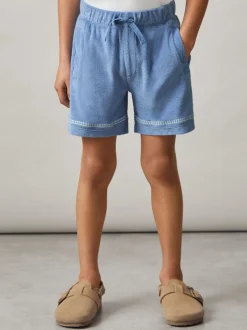 Shorts|Reiss Chesley Towelling Brand-Embroidered Shorts