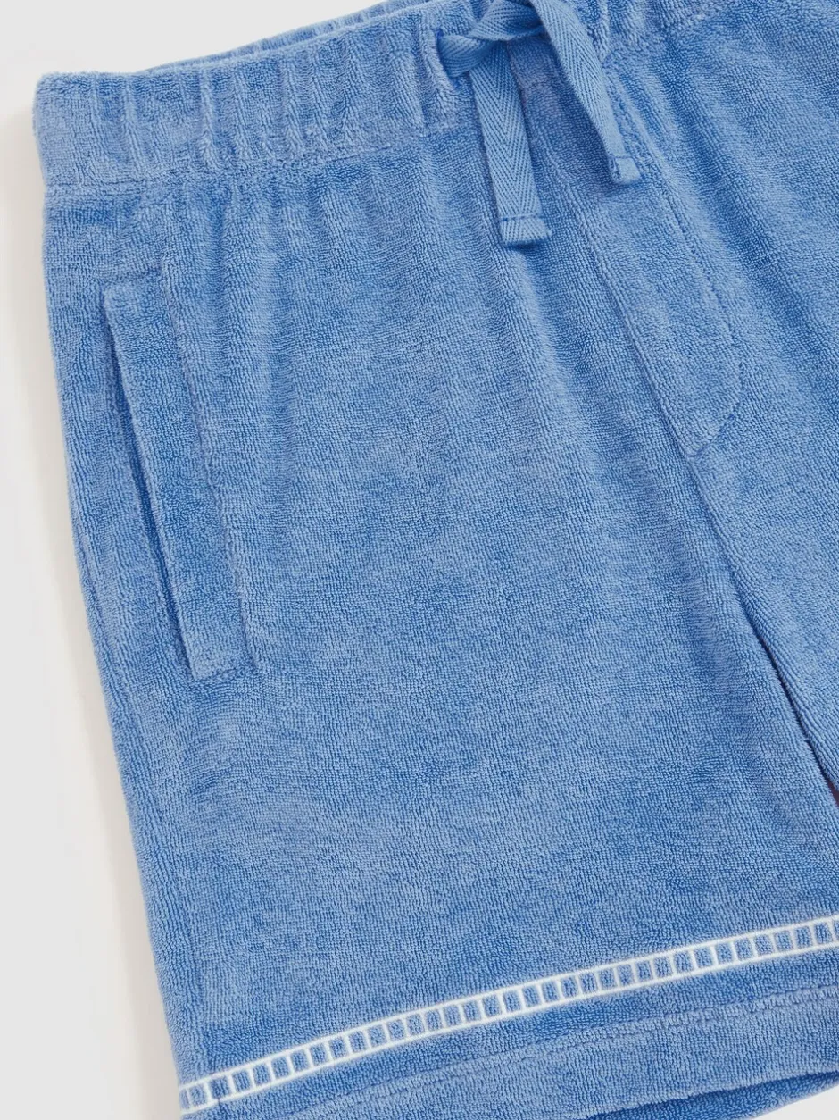 Shorts|Reiss Chesley Towelling Brand-Embroidered Shorts