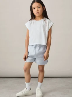 Shorts|Reiss Cleo katoen-linnen short met trekkoord
