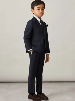 Kostuums En Herenvesten|Reiss Hope wol-blend single breasted pak blazer