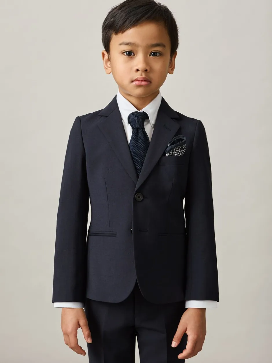 Kostuums En Herenvesten|Reiss Hope wol-blend single breasted pak blazer