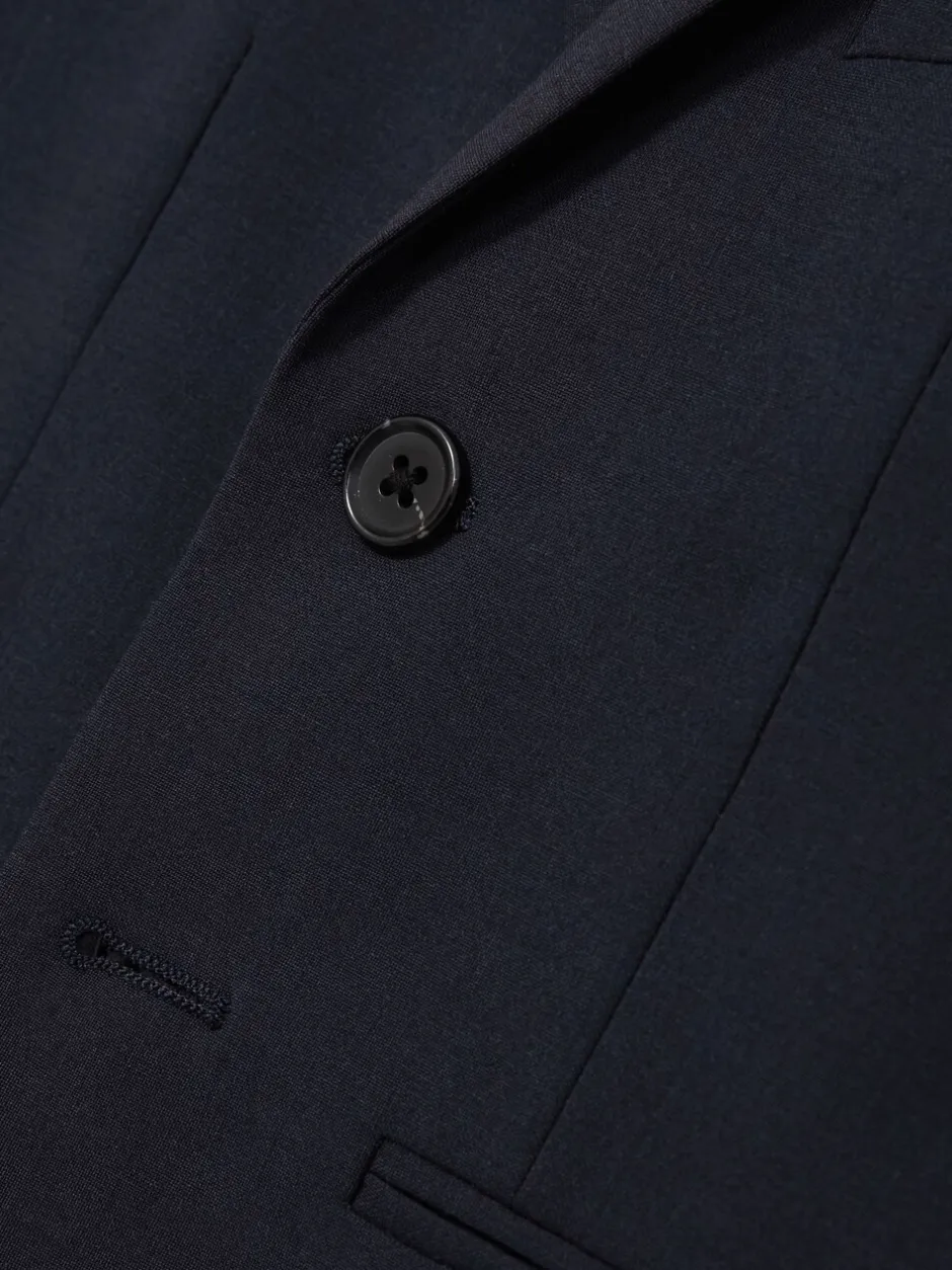 Kostuums En Herenvesten|Reiss Hope wol-blend single breasted pak blazer