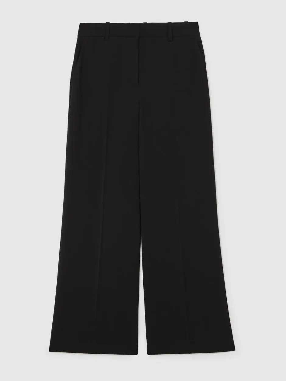 Broeken|Reiss Margeaux broek met wijde pijpen