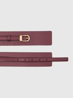 Ceintuurs*Reiss Odell Leather Double-Strap Corset Waist Belt