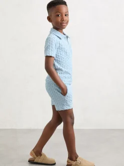Shorts*Reiss Piro Textured Badstof Shorts