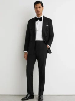 Smokings En Feestkleding*Reiss Poker tailored-fit wol-Blend Broeken