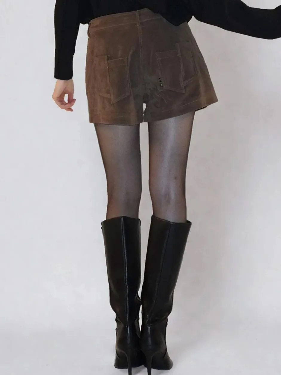 Shorts*Religion Galaxy Suede Shorts