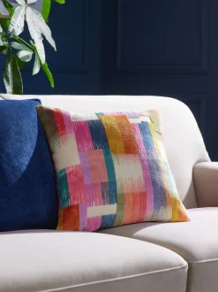 Kussentjes En Plaids|Kussentjes En Plaids*Next Retro Edge kussen van uitgesneden fluweel Meerkleurig