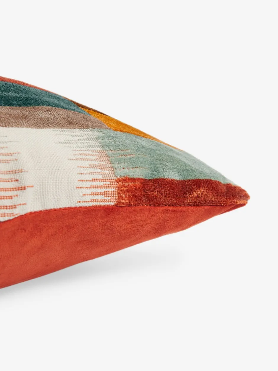 Kussentjes En Plaids|Kussentjes En Plaids*Next Retro Edge kussen van uitgesneden fluweel Oranje