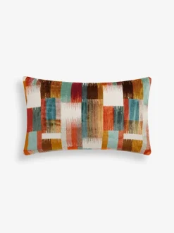 Kussentjes En Plaids|Kussentjes En Plaids*Next Retro Edge kussen van uitgesneden fluweel Oranje