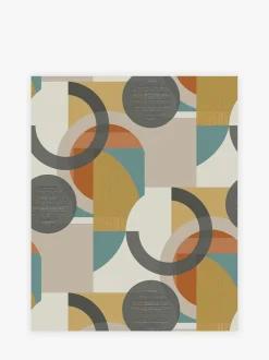 Behang|Next Retro Geometric Shapes 10M Wallpaper Oranje