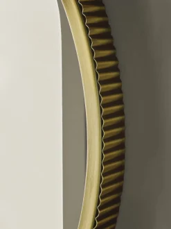 Spiegels|Badkameraccessoires*Next Rib Round Bathroom Wall Mirror Goud