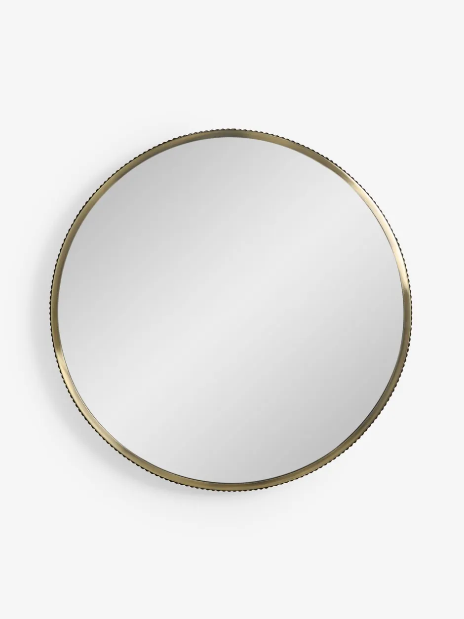 Spiegels|Badkameraccessoires*Next Rib Round Bathroom Wall Mirror Goud