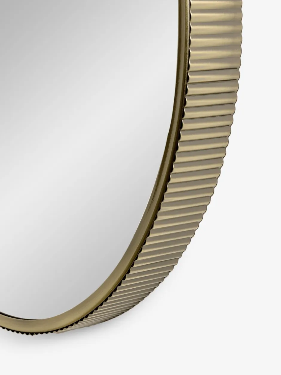 Spiegels|Badkameraccessoires*Next Rib Round Bathroom Wall Mirror Goud