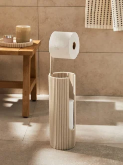 Badkameraccessoires|Next Rib Toiletrolhouder Natuurlijk