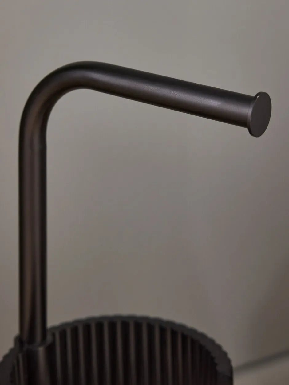 Badkameraccessoires*Next Rib Toiletrolhouder Zwart