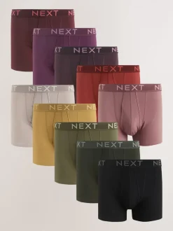 Ondergoed|Ondergoed*Next Rich Blue/ Red - Verpakking van 10 - Boxershorts met A-voorkant
