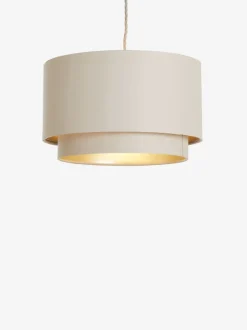 Lampenkappen|Verlichting*Next Rico 2 lagen, eenvoudig te monteren lampenkap Champagne-goud