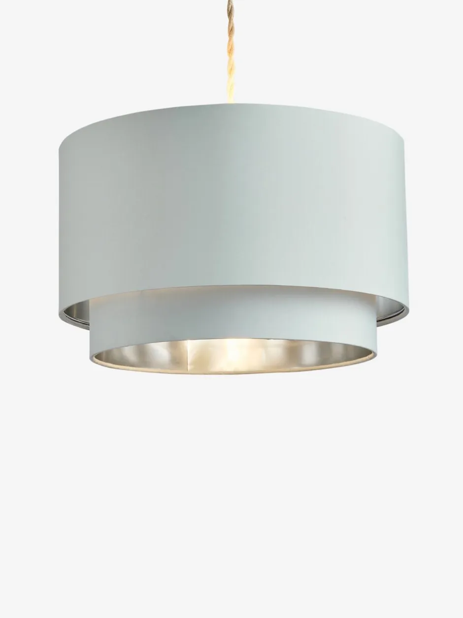 Lampenkappen|Verlichting*Next Rico 2 lagen, eenvoudig te monteren lampenkap Lichtblauw