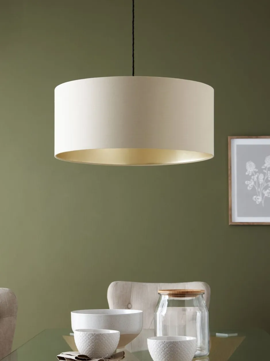 Lampenkappen|Verlichting|Next Rico plafondlamp met gemakkelijk te monteren kap