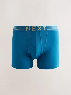 Ondergoed|Ondergoed|Next Rijke marineblauw/paars/oranje - Verpakking van 10 - Boxershorts met A-voorkant