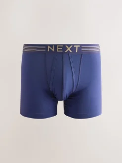 Ondergoed|Ondergoed|Next Rijke marineblauw/paars/oranje - Verpakking van 10 - Boxershorts met A-voorkant