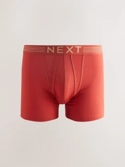 Ondergoed|Ondergoed|Next Rijke marineblauw/paars/oranje - Verpakking van 10 - Boxershorts met A-voorkant