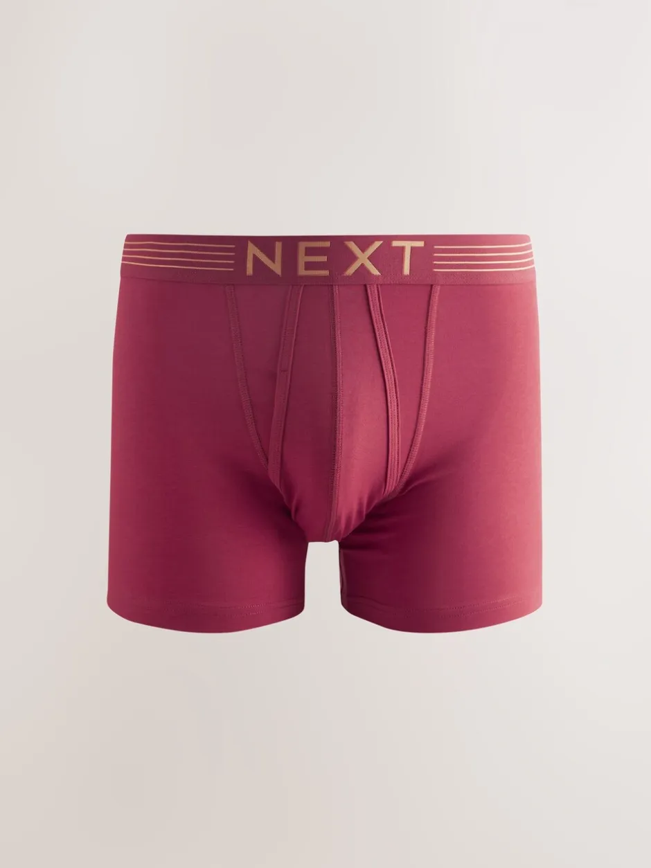 Ondergoed|Ondergoed|Next Rijke marineblauw/paars/oranje - Verpakking van 10 - Boxershorts met A-voorkant