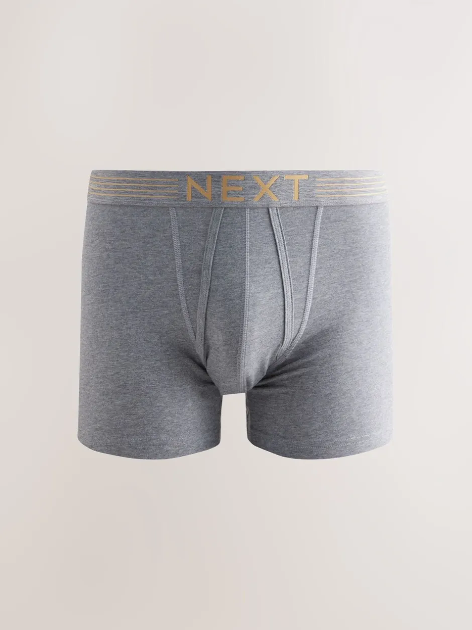 Ondergoed|Ondergoed|Next Rijke marineblauw/paars/oranje - Verpakking van 10 - Boxershorts met A-voorkant