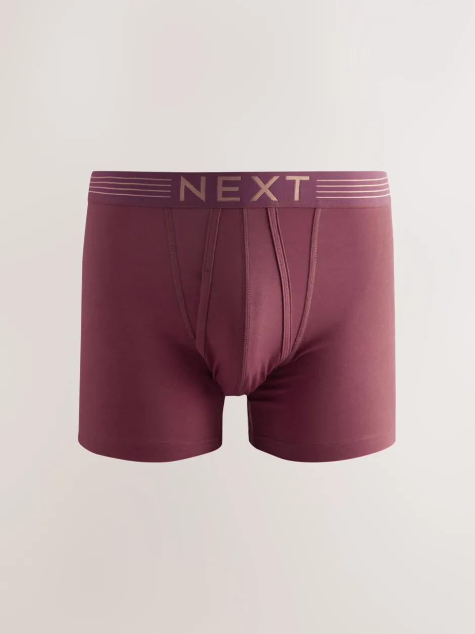 Ondergoed|Ondergoed|Next Rijke marineblauw/paars/oranje - Verpakking van 10 - Boxershorts met A-voorkant