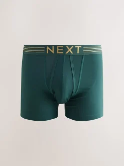 Ondergoed|Ondergoed|Next Rijke marineblauw/paars/oranje - Verpakking van 10 - Boxershorts met A-voorkant