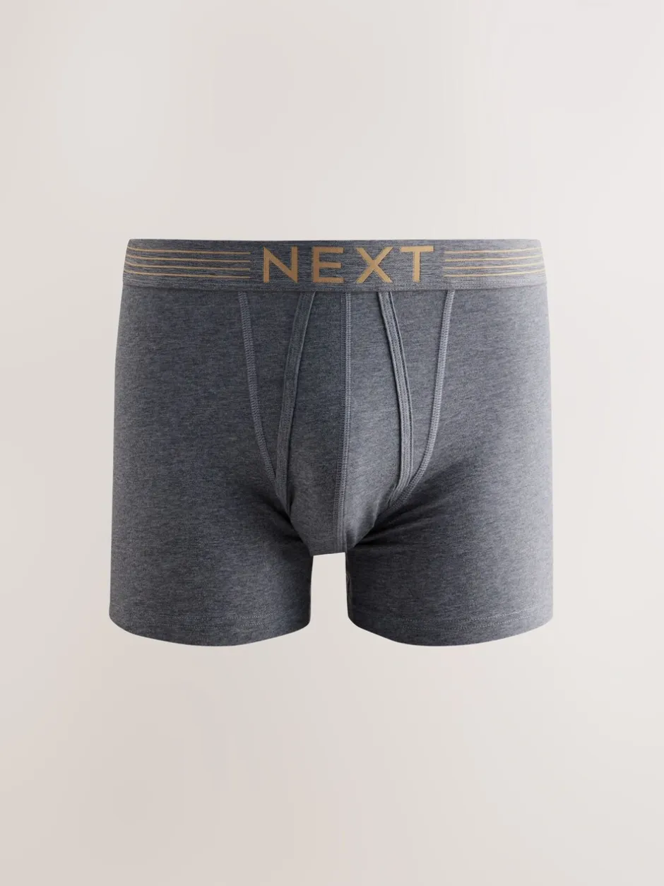 Ondergoed|Ondergoed|Next Rijke marineblauw/paars/oranje - Verpakking van 10 - Boxershorts met A-voorkant