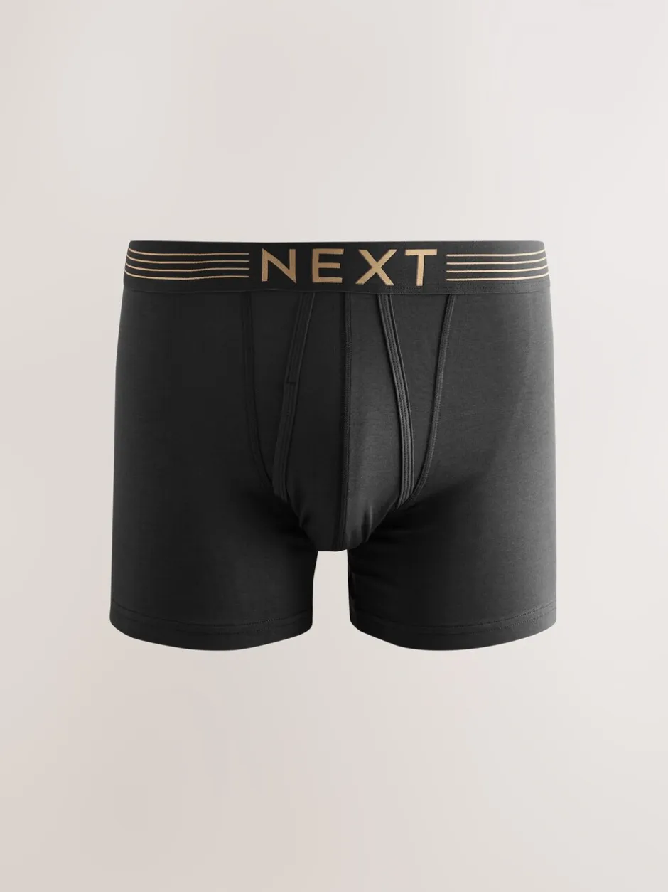 Ondergoed|Ondergoed|Next Rijke marineblauw/paars/oranje - Verpakking van 10 - Boxershorts met A-voorkant