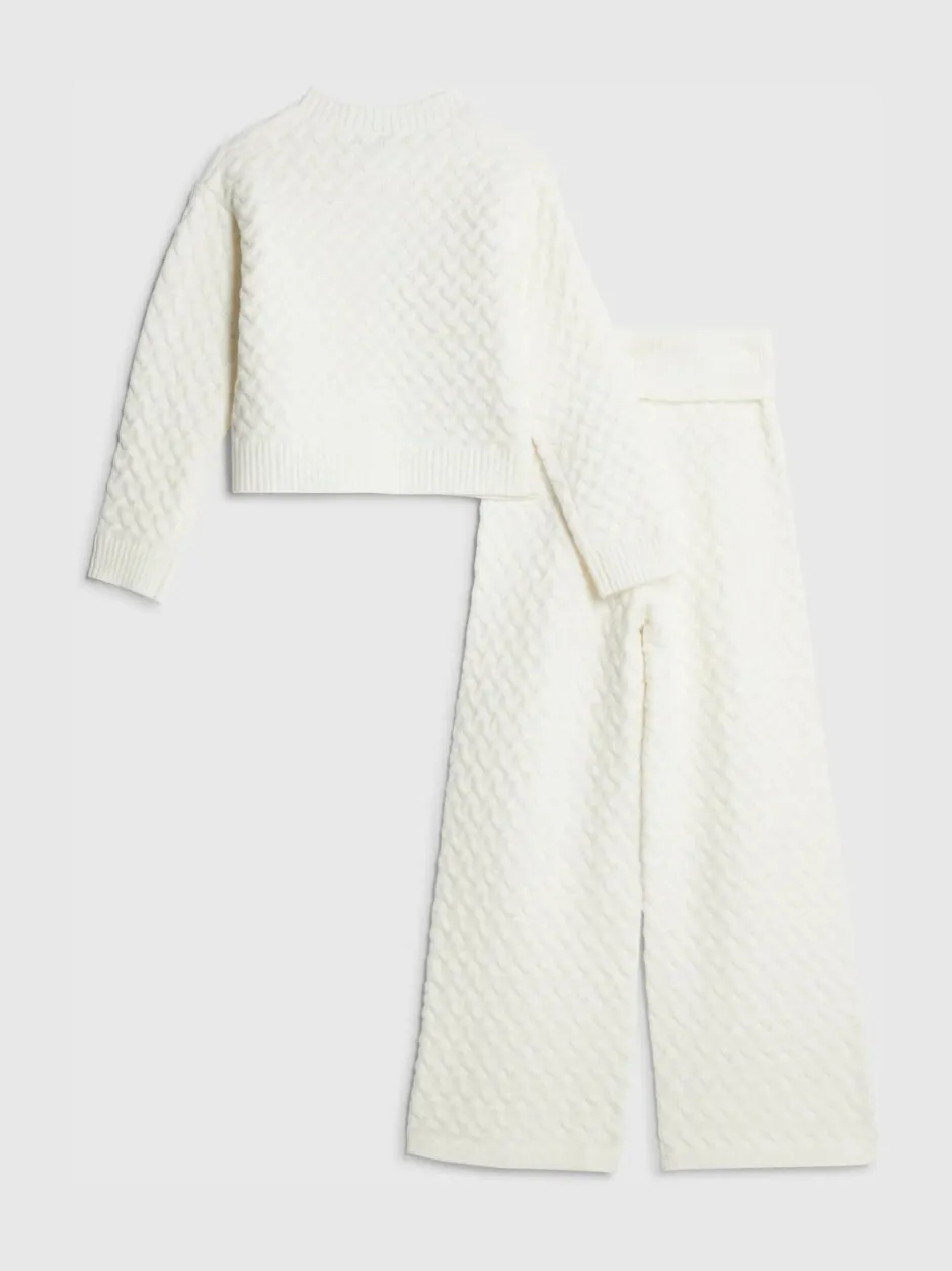 Gebreide Kleding*River Island Cable Cardigan & Trousers Set