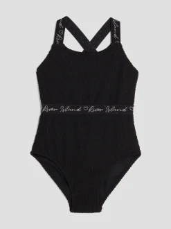Badkleding|River Island Elastic Textured Swimsuit