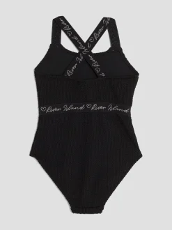 Badkleding|River Island Elastic Textured Swimsuit